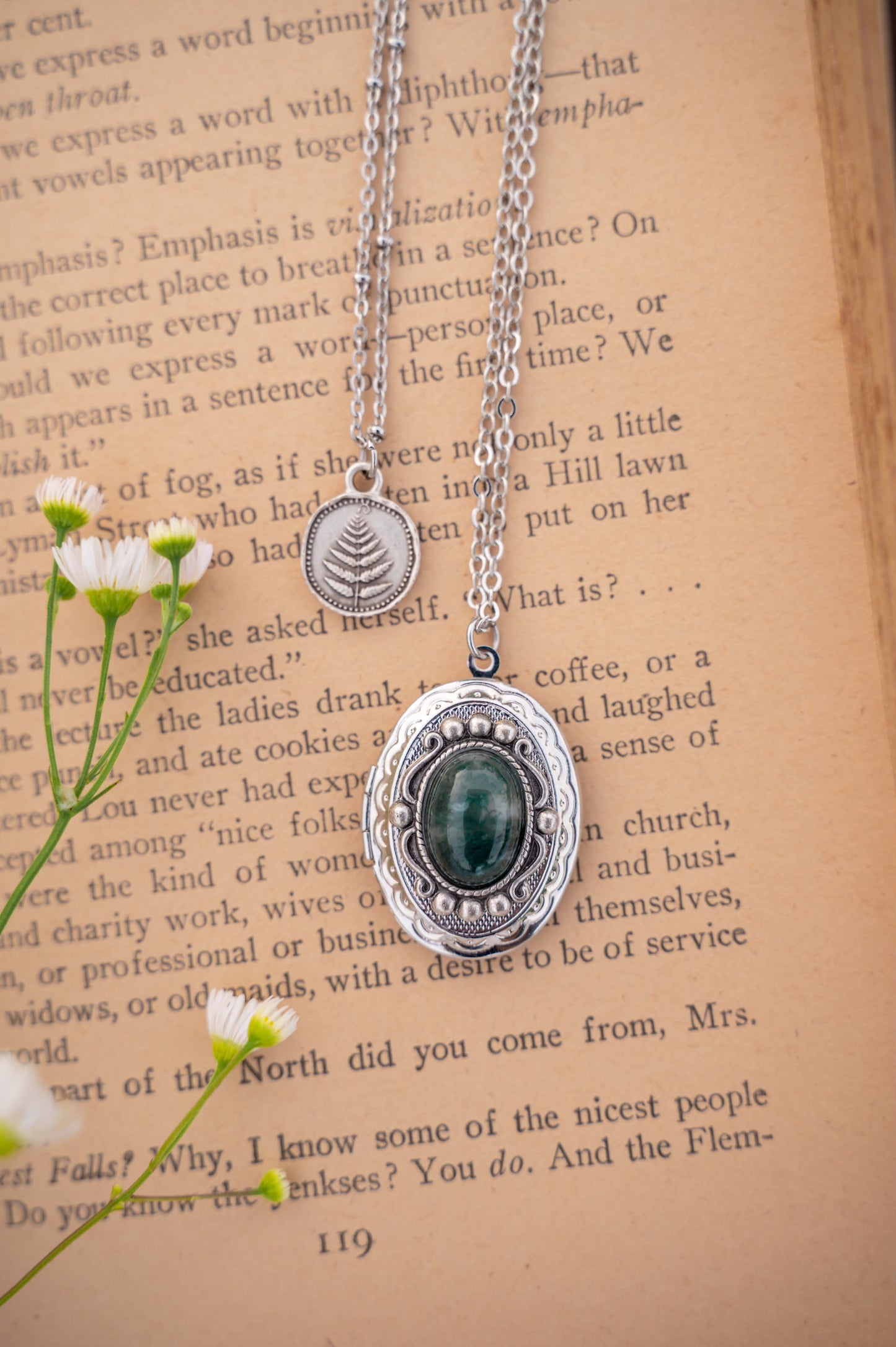Dainty Fern Charm Necklace