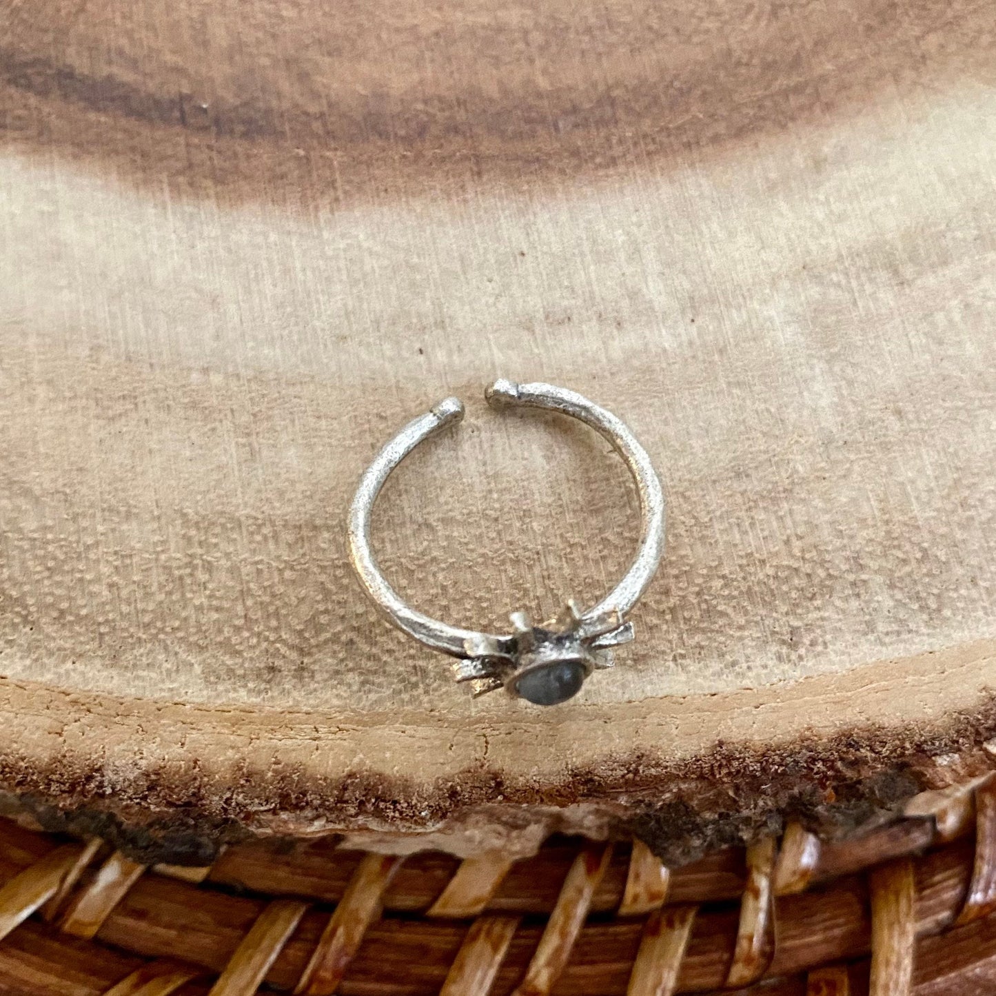Dainty Sun Moonstone Ring