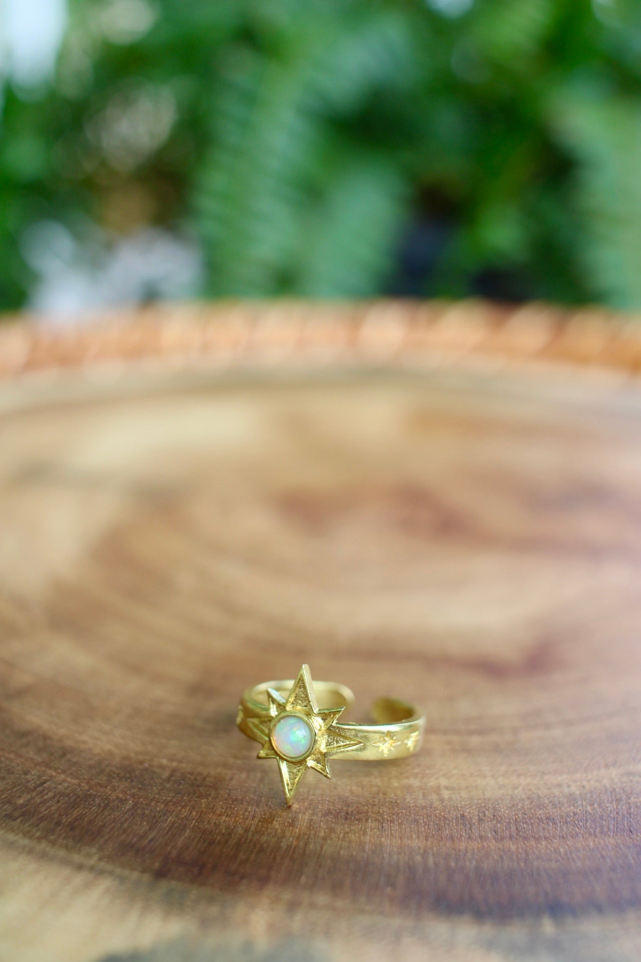 Opal Star Ring