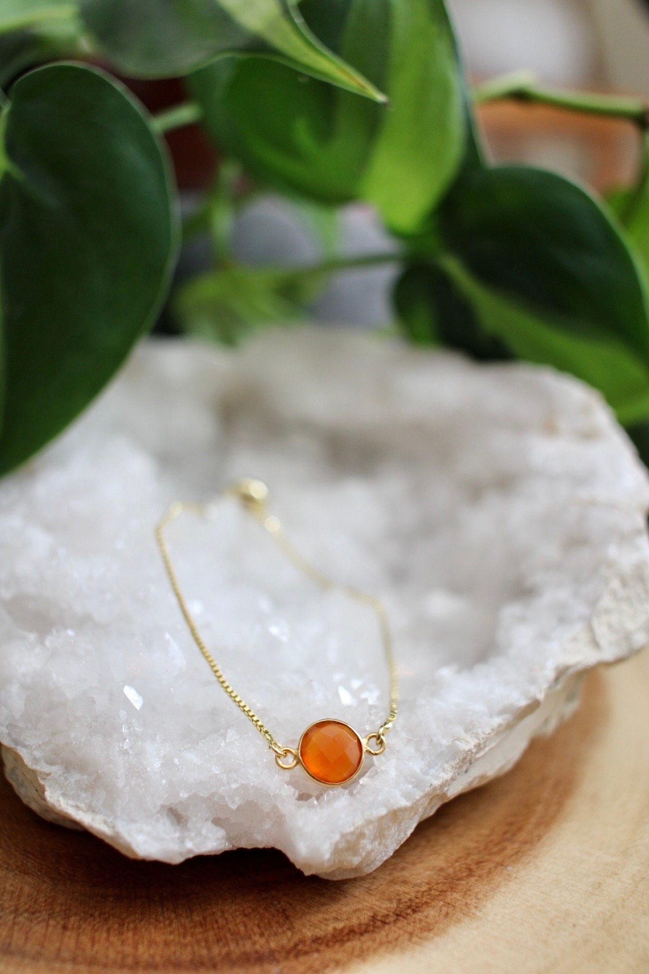 Dainty Carnelian Bracelet
