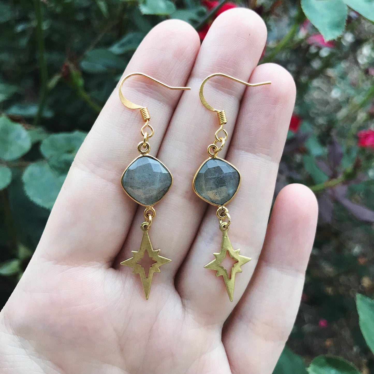 Labradorite Polaris Dangle Earrings