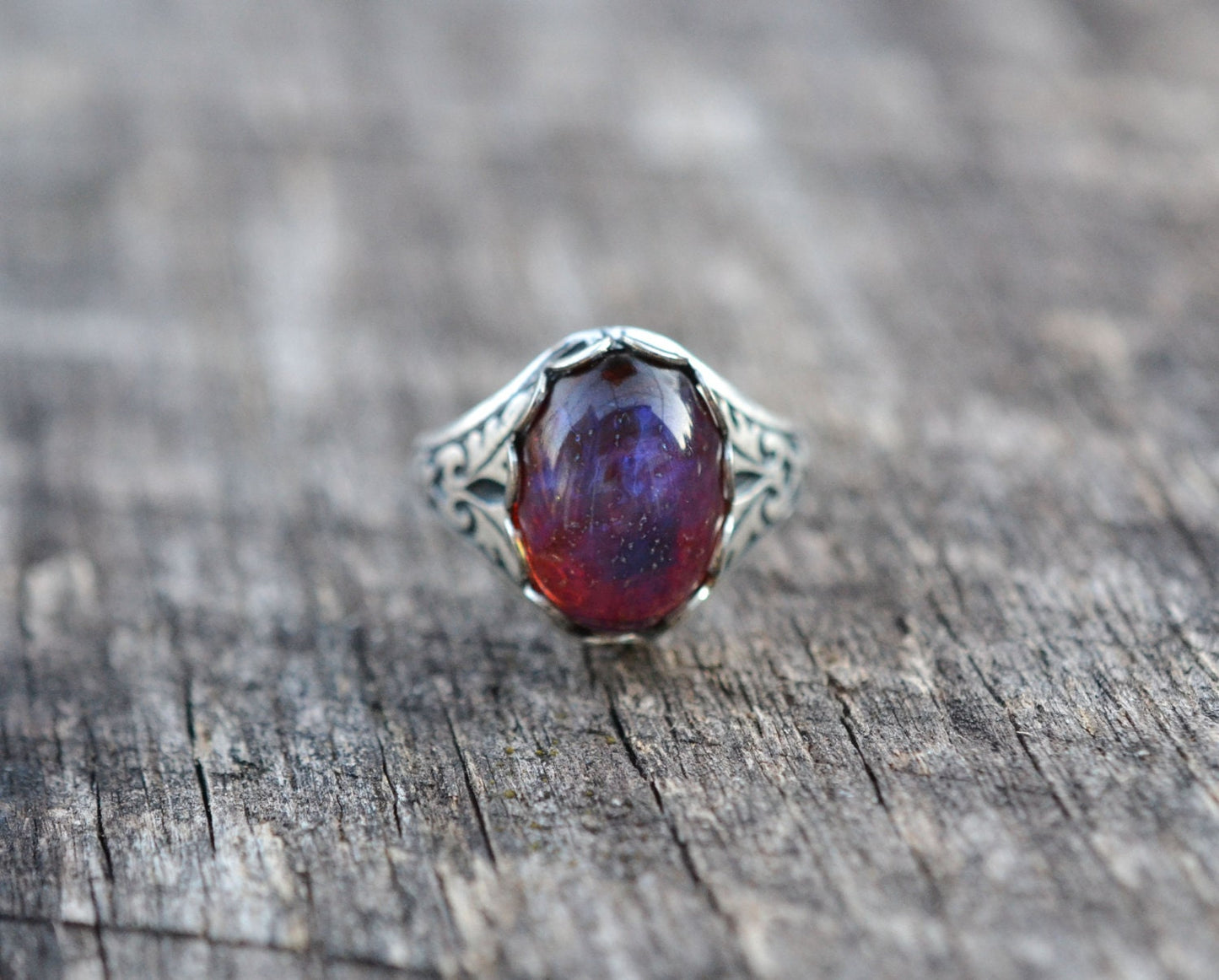 Dragons Breath Fire Opal Ring