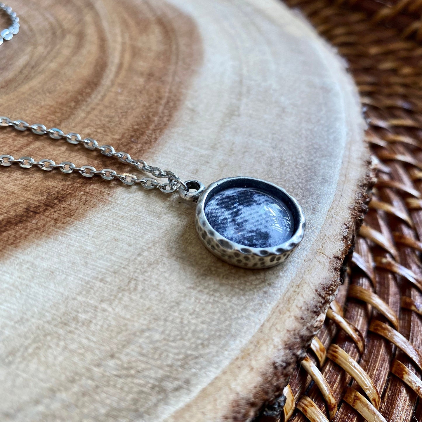 Full Moon Pendant Necklace