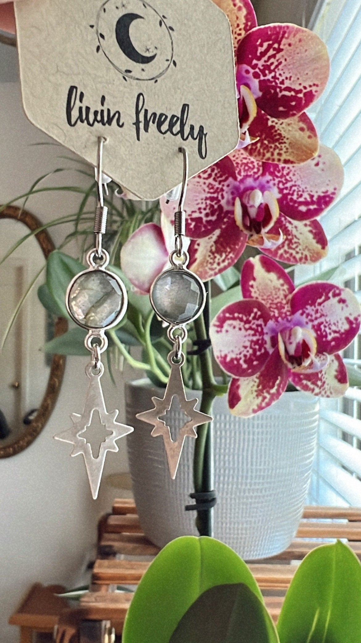 Labradorite Polaris Dangle Earrings