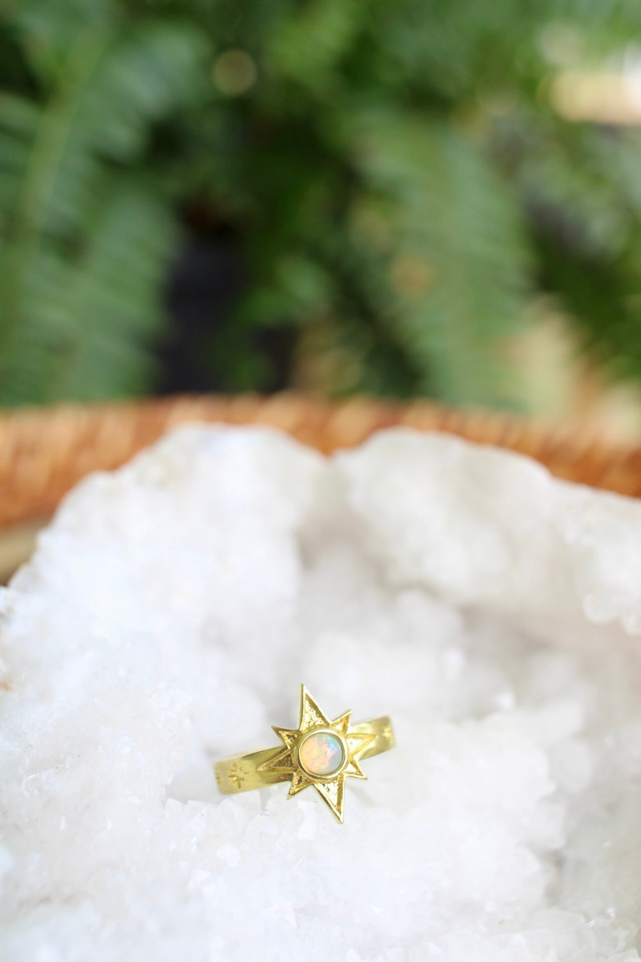 Opal Star Ring