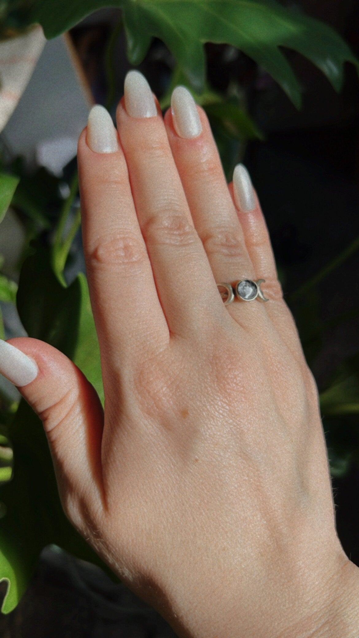 Triple Moon Adjustable Ring