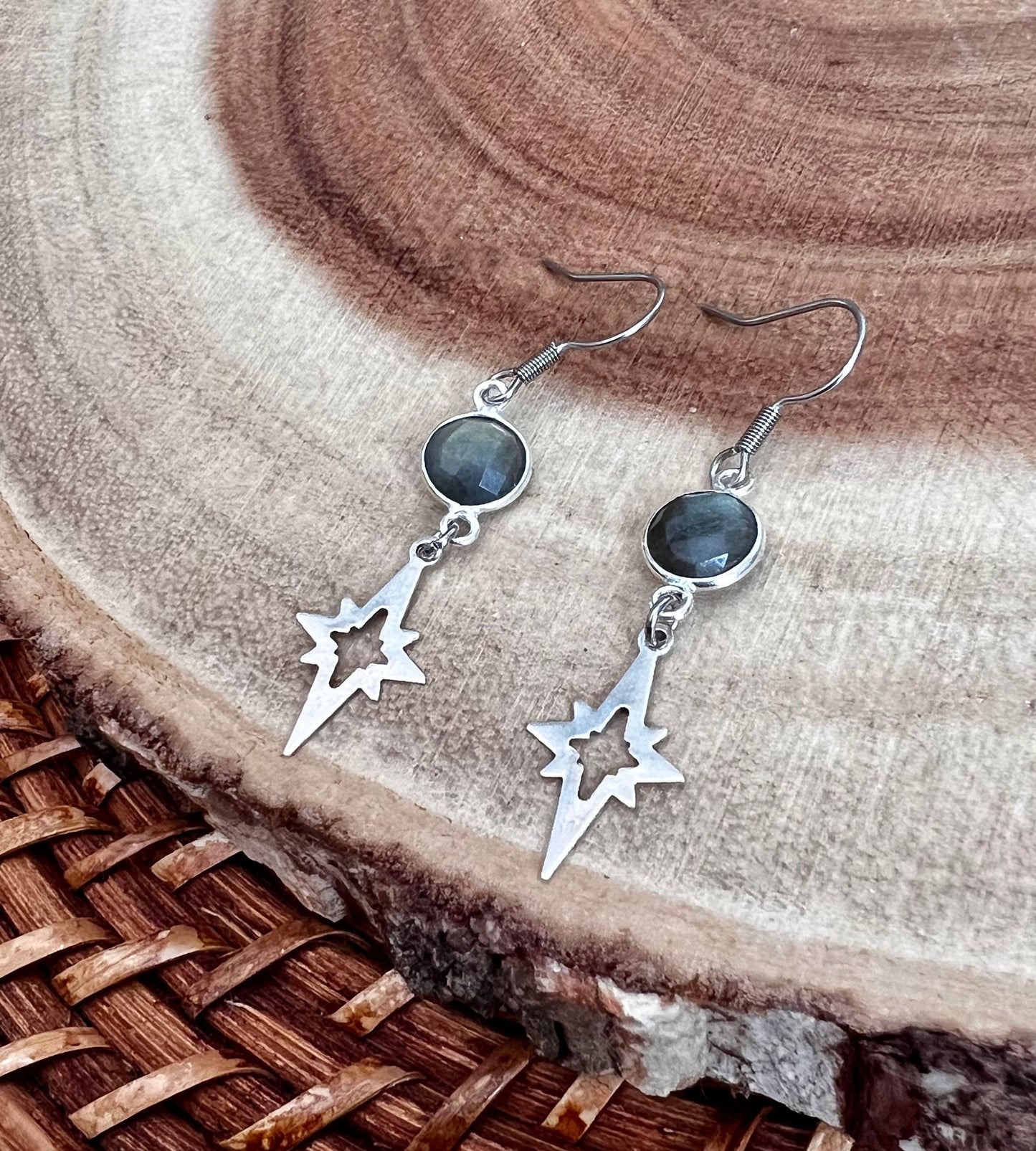 Labradorite Polaris Dangle Earrings