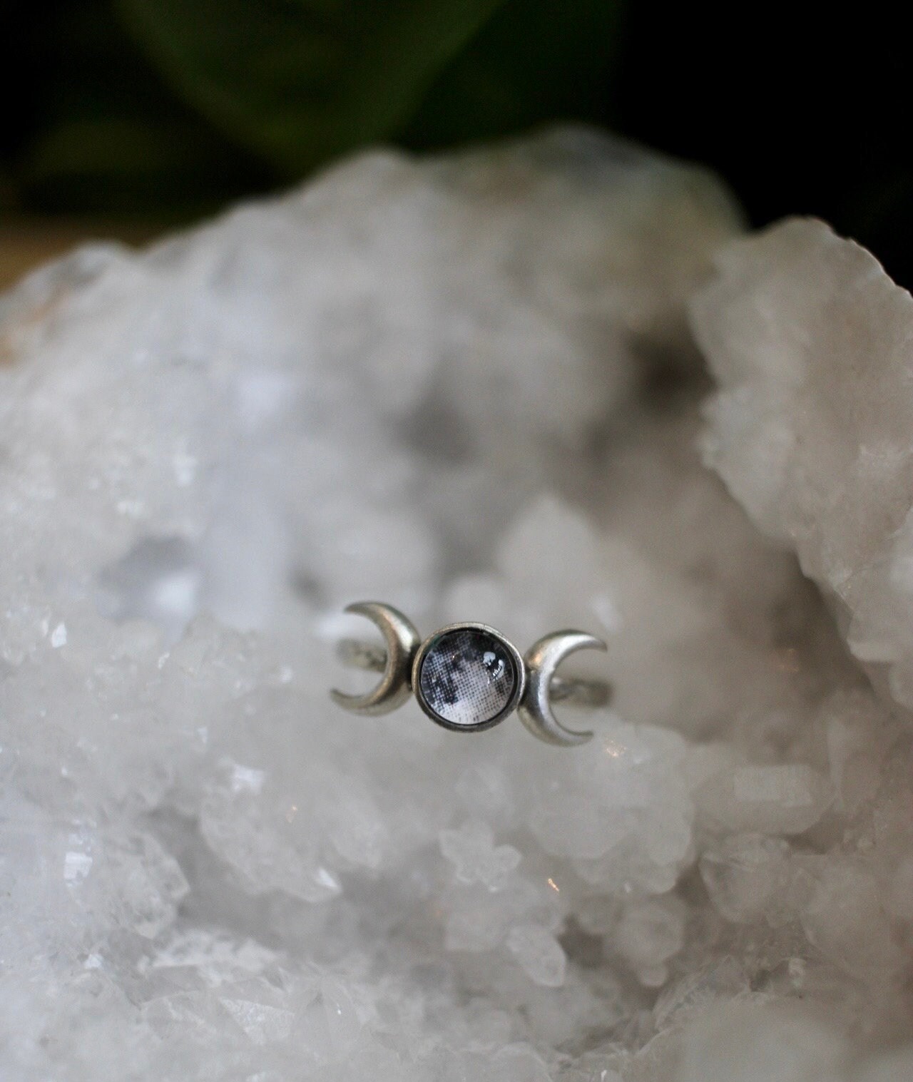 Triple Moon Adjustable Ring