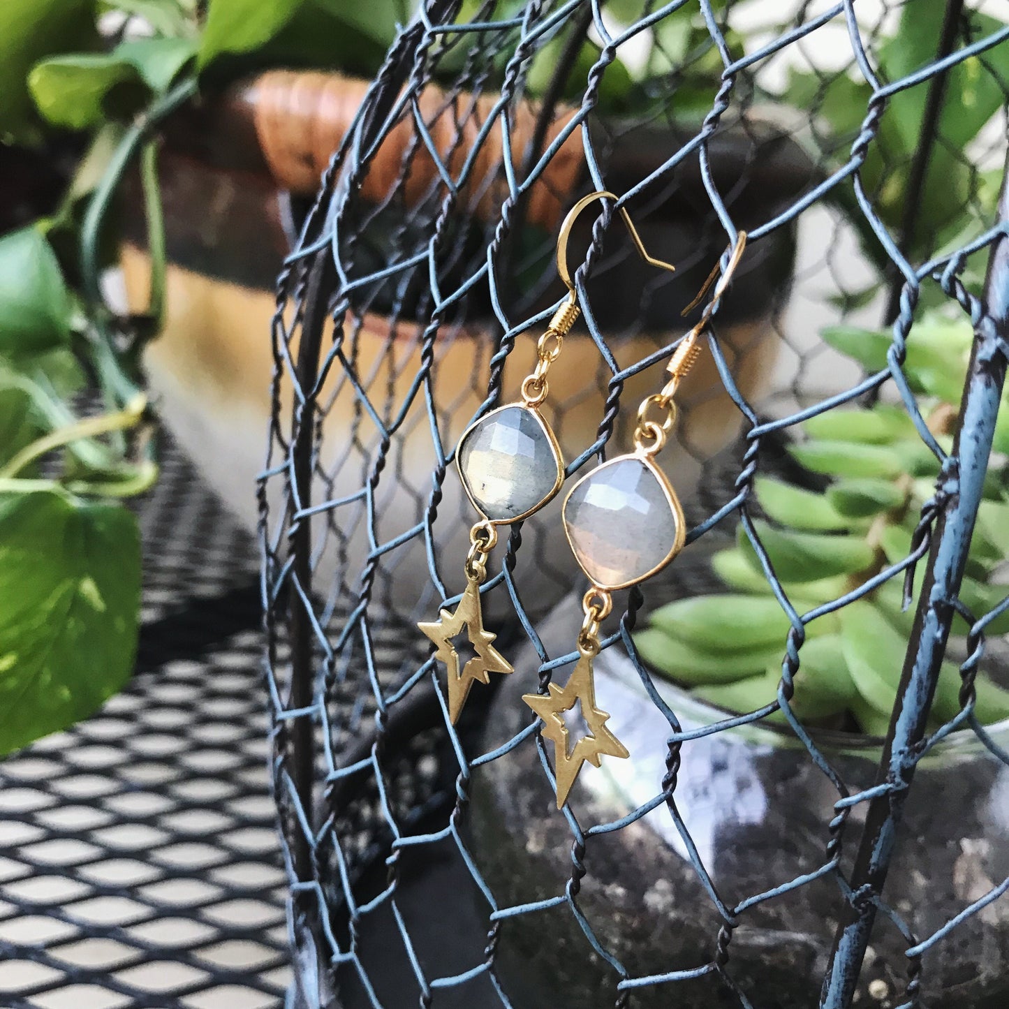 Labradorite Polaris Dangle Earrings