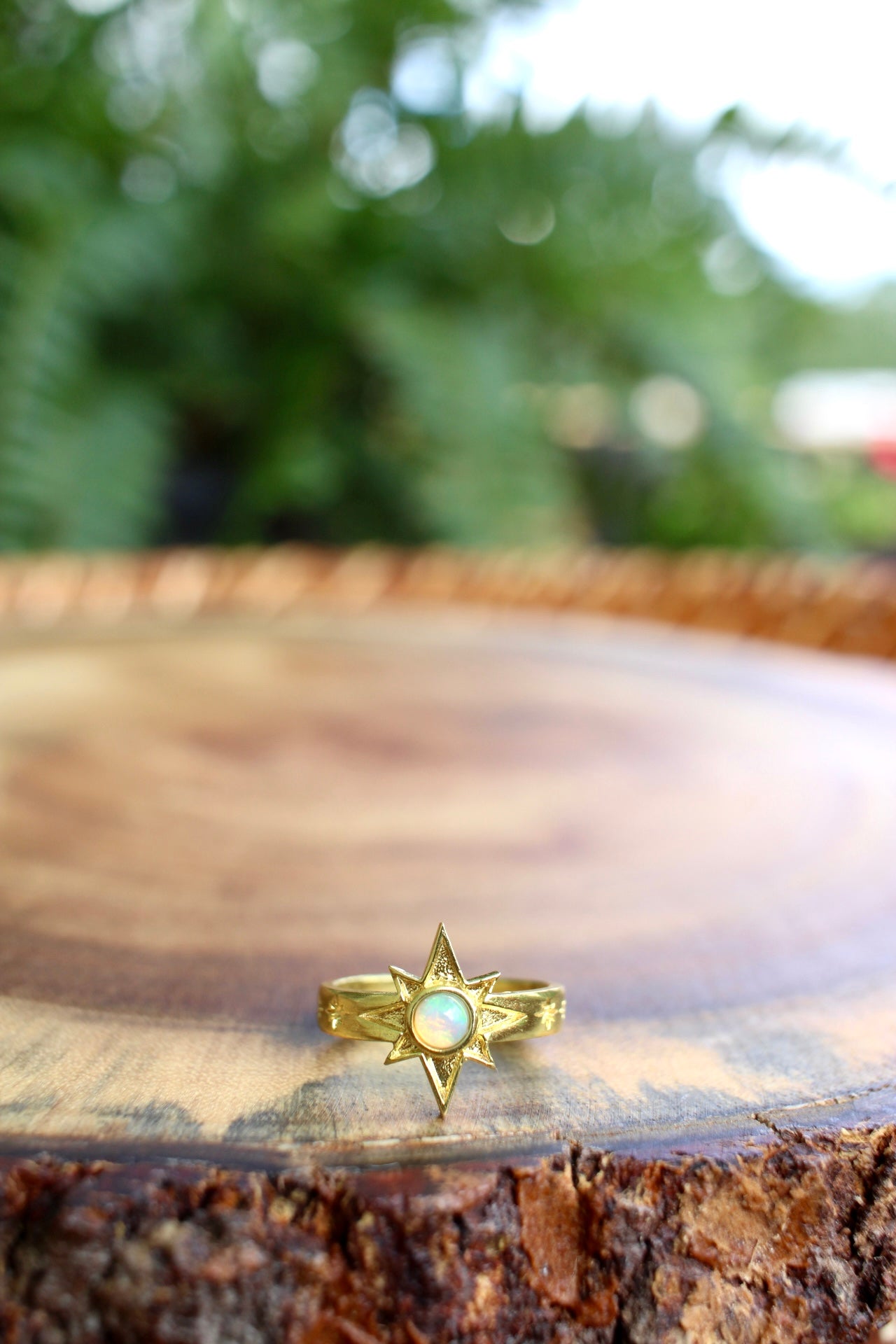 Opal Star Ring