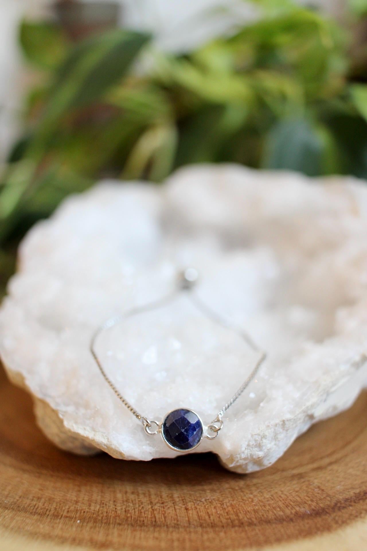 Sapphire Silver Bracelet