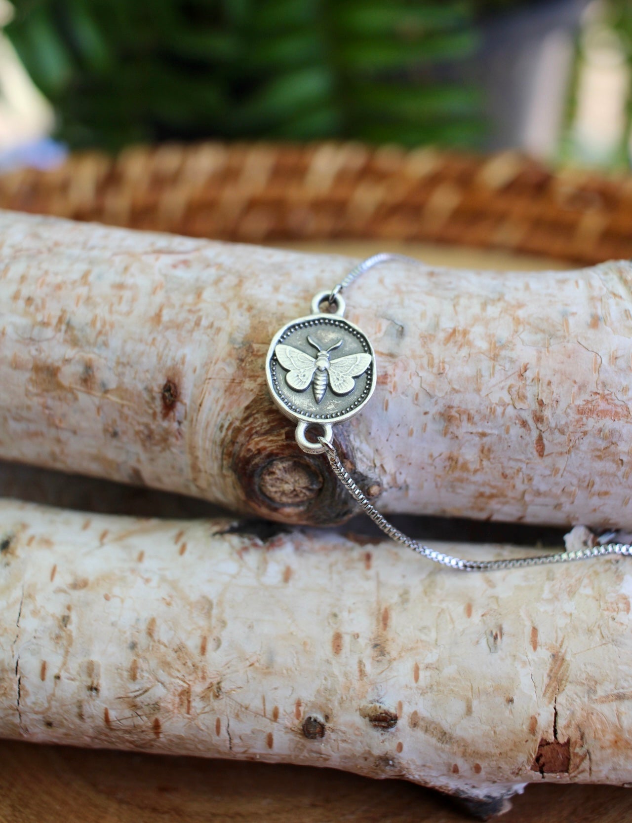 Dainty Moth Bracelet
