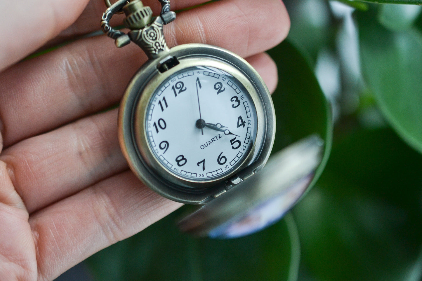 Galaxy Pocket Watch Necklace