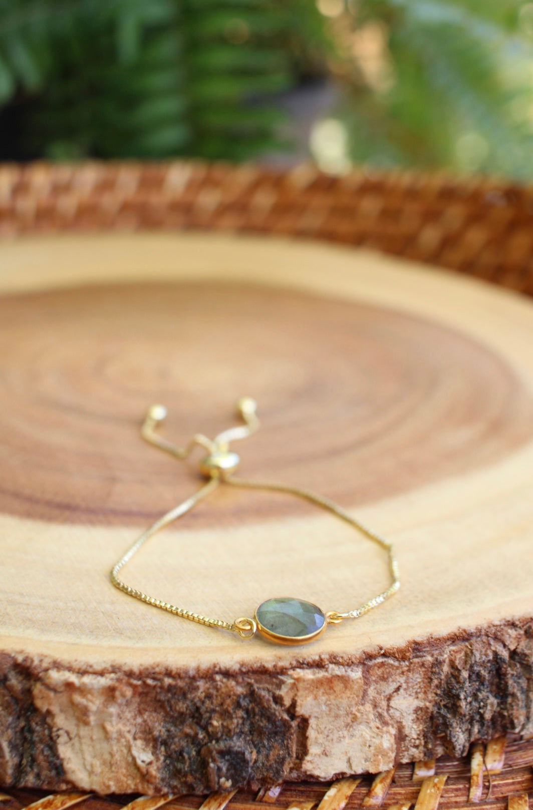 Gold Labradorite Bracelet