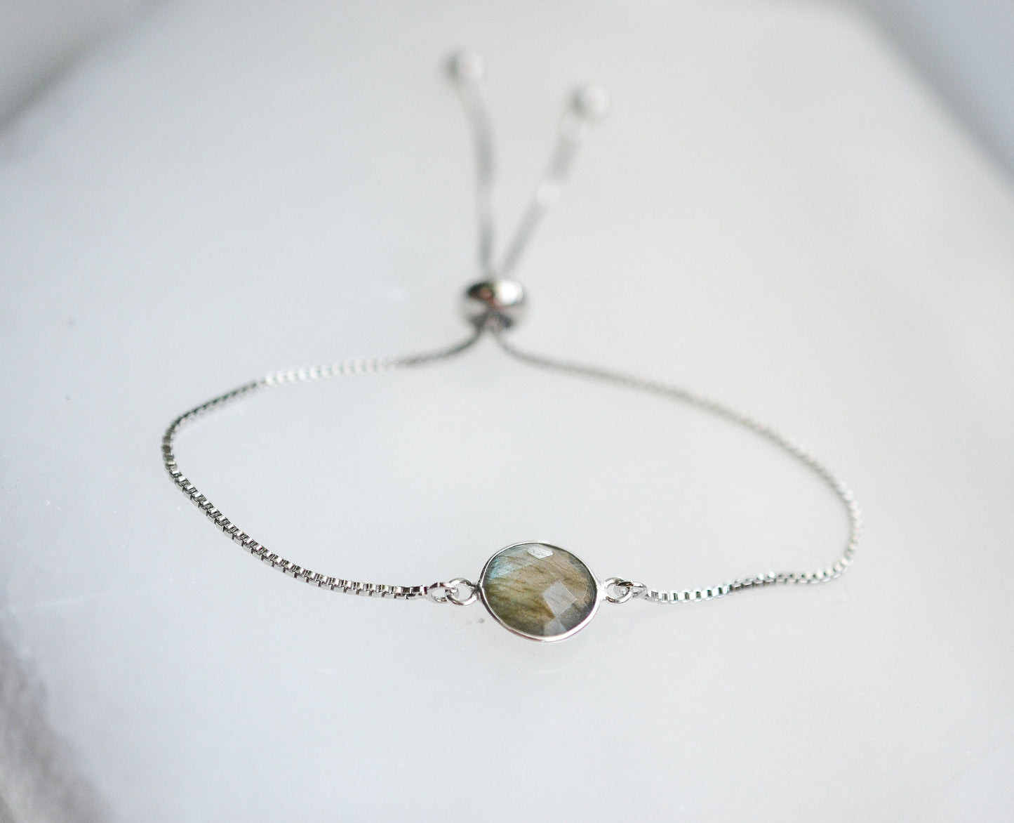 Silver Labradorite Bracelet