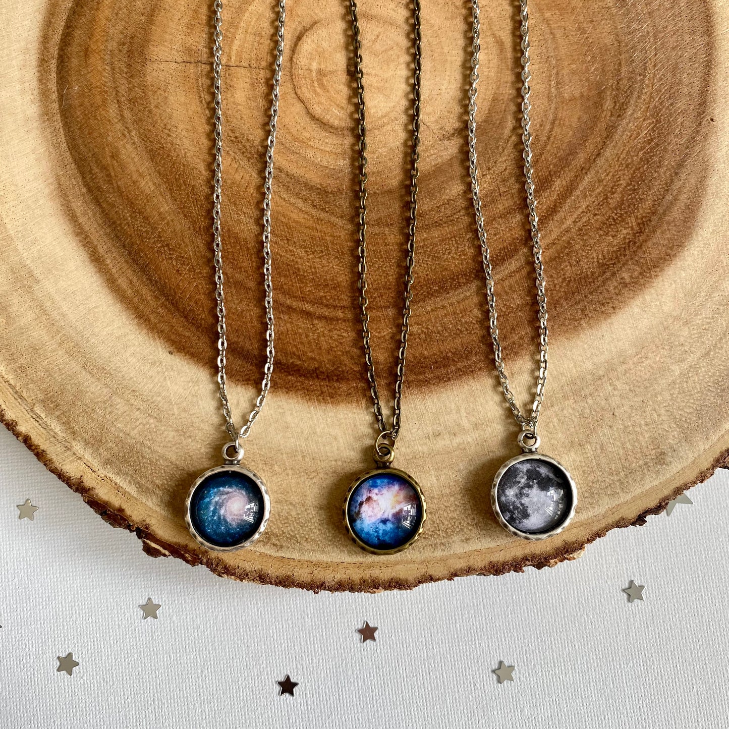 Full Moon Pendant Necklace