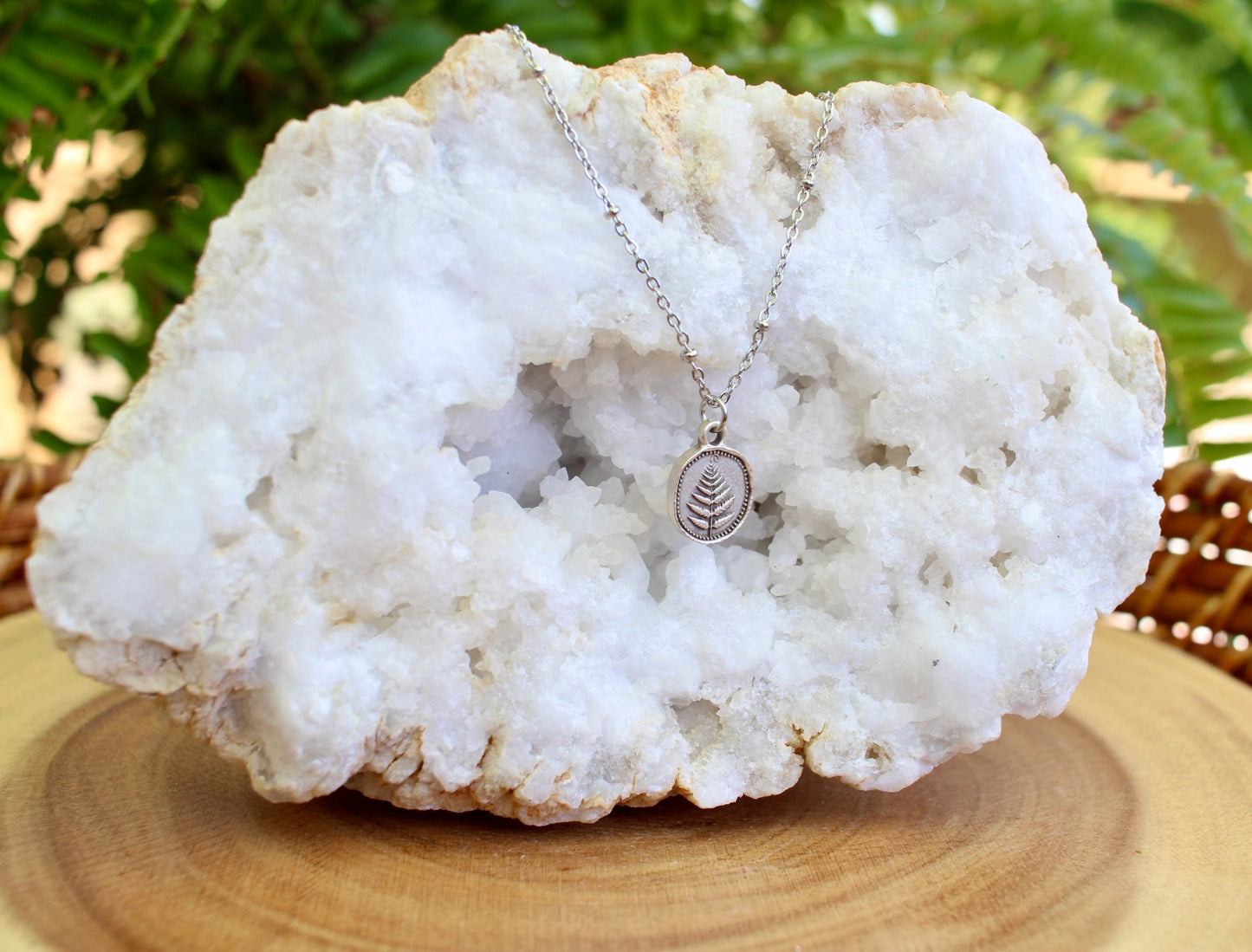 Dainty Fern Charm Necklace