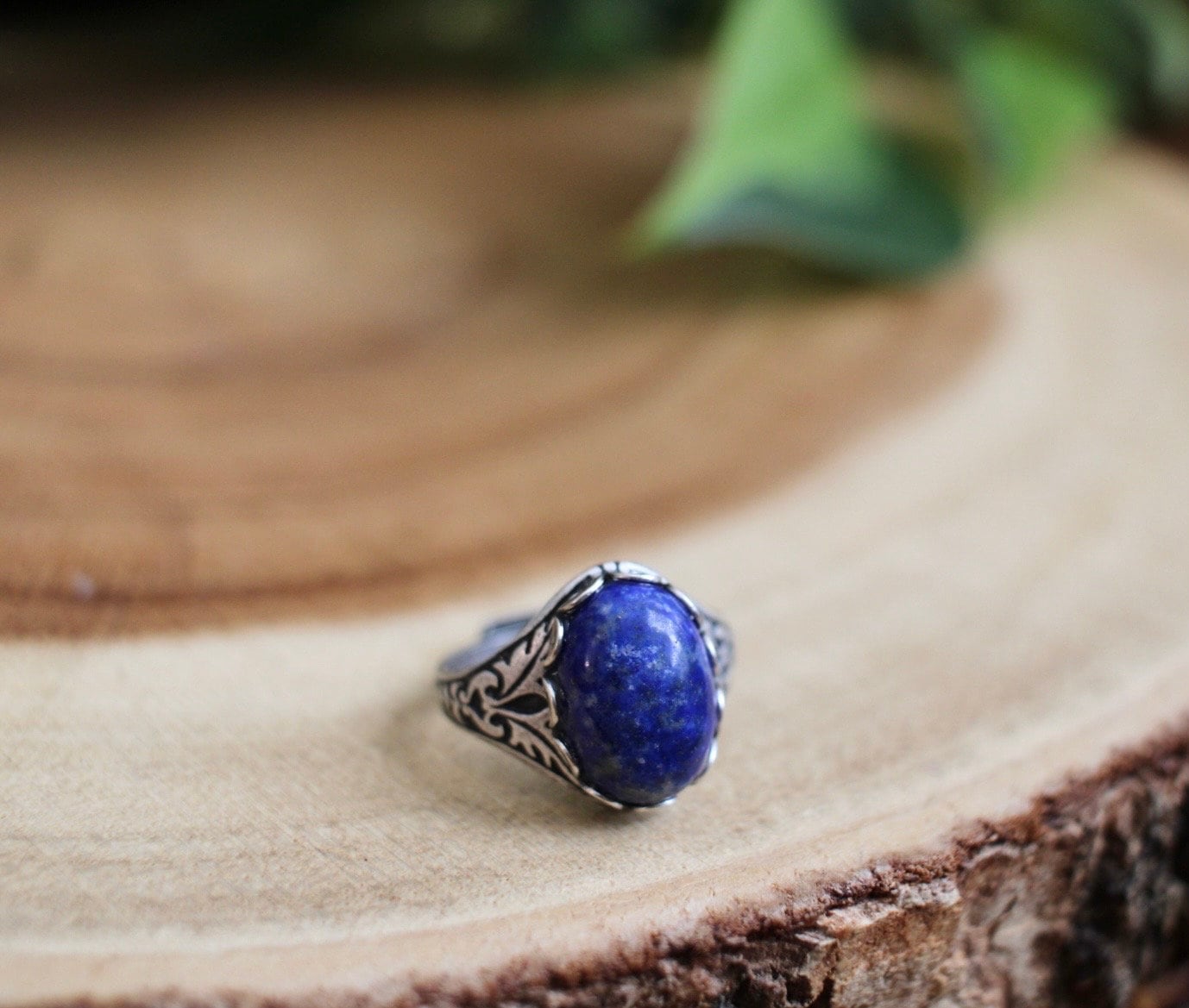 Lapis Lazuli Adjustable Gemstone Ring