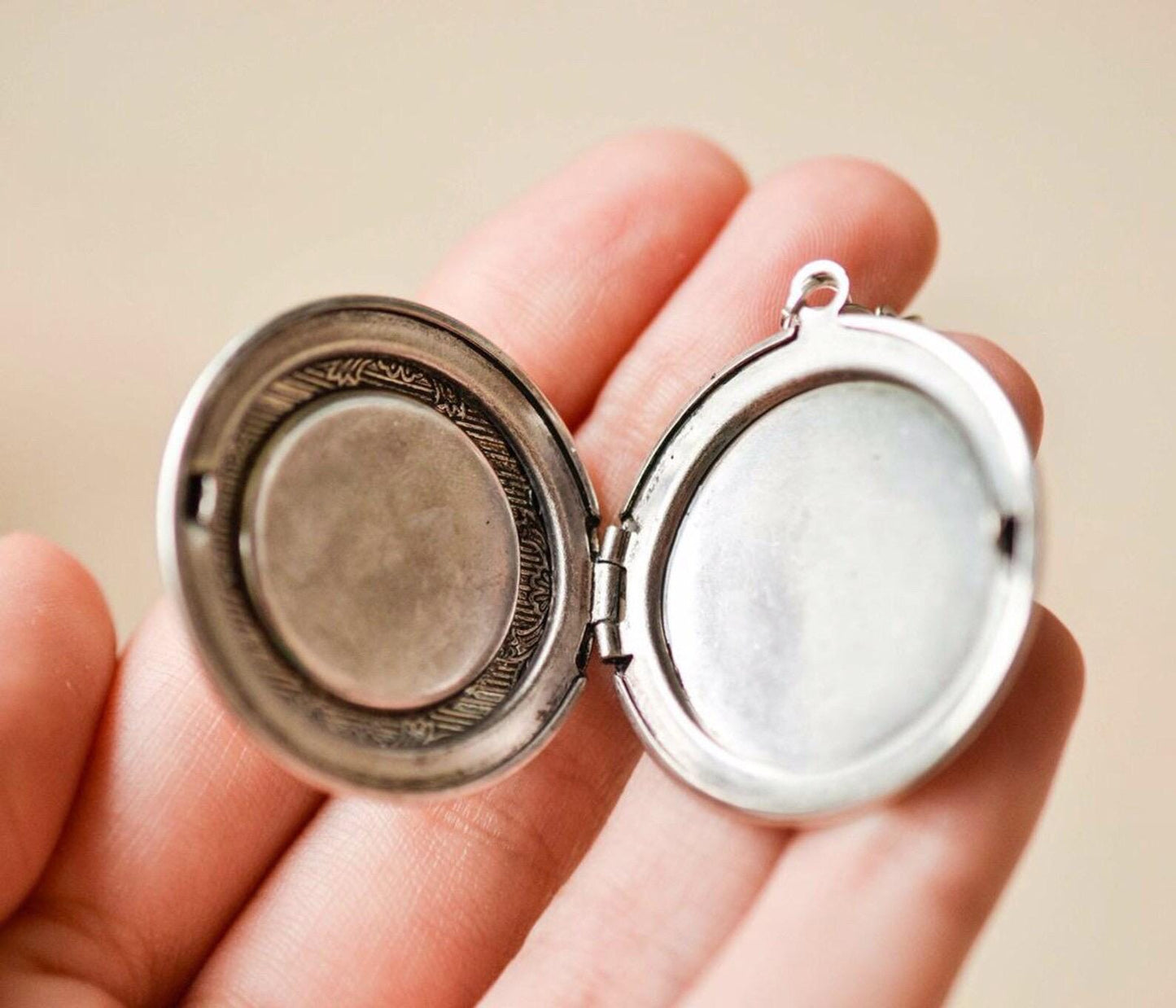 Poppy Flower Locket Necklace