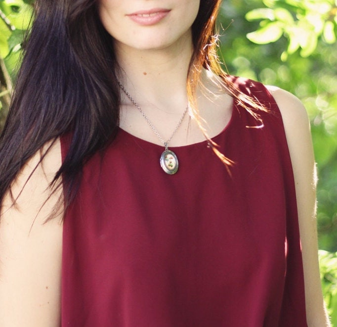 Hot Air Balloon Locket Necklace