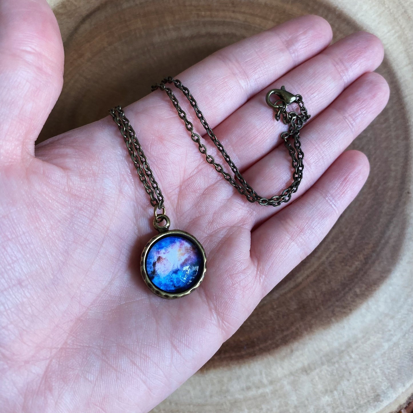 Dainty Galaxy Pendant Necklace