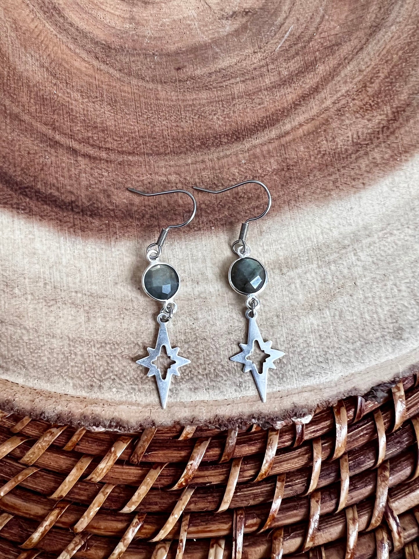 Labradorite Polaris Dangle Earrings
