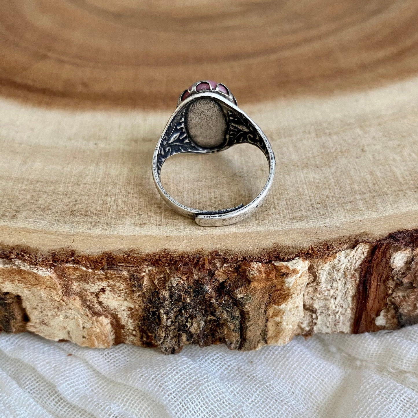 Silver Rhodonite Ring