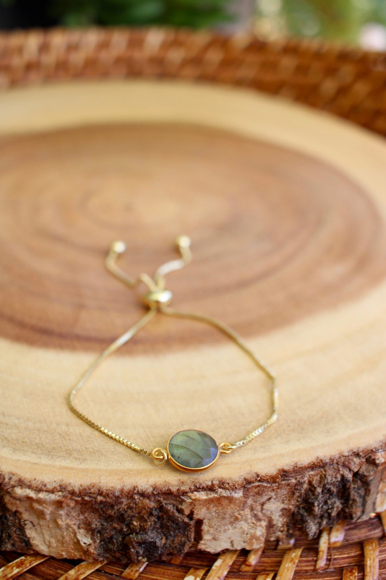 Gold Labradorite Bracelet