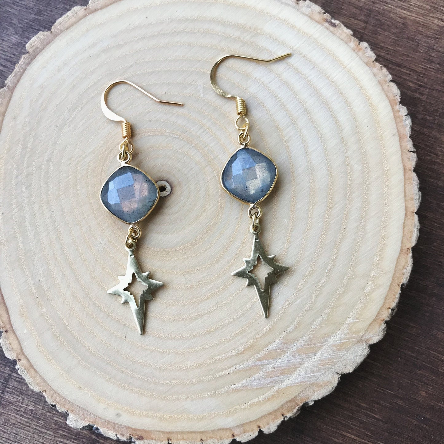 Labradorite Polaris Dangle Earrings