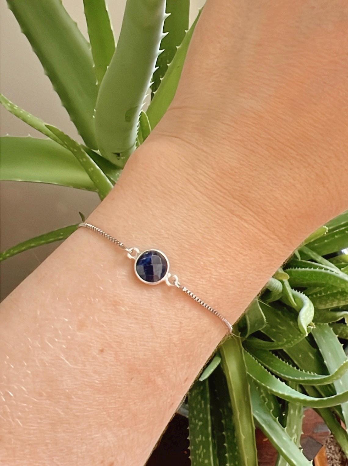 Sapphire Silver Bracelet