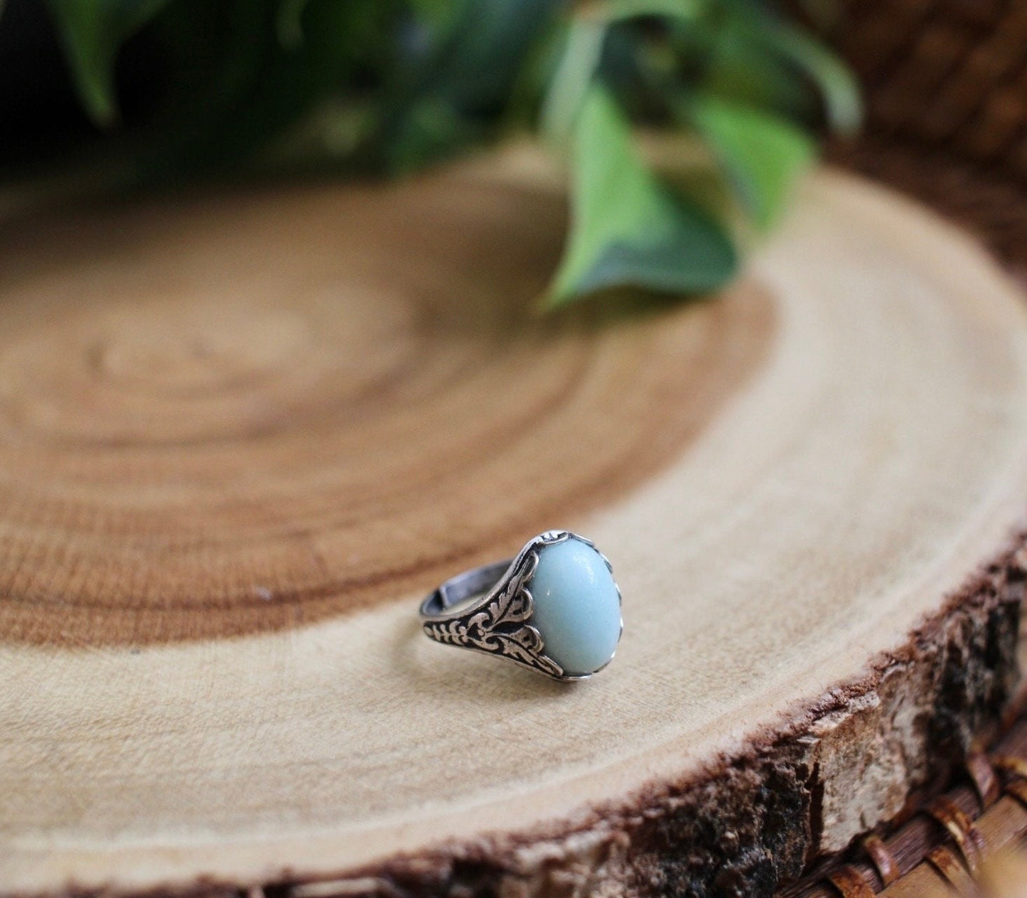 Amazonite Adjustable Gemstone Ring