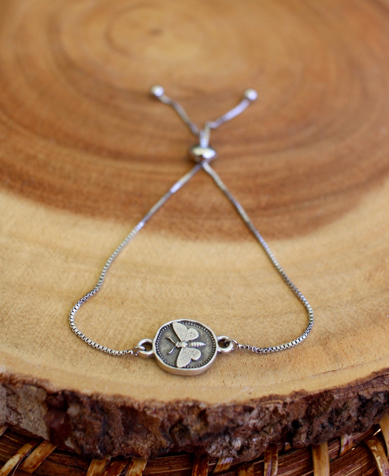 Dainty Moth Bracelet