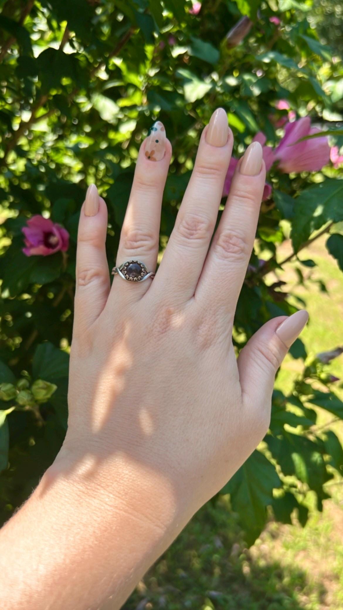 Labradorite Adjustable Boho Ring