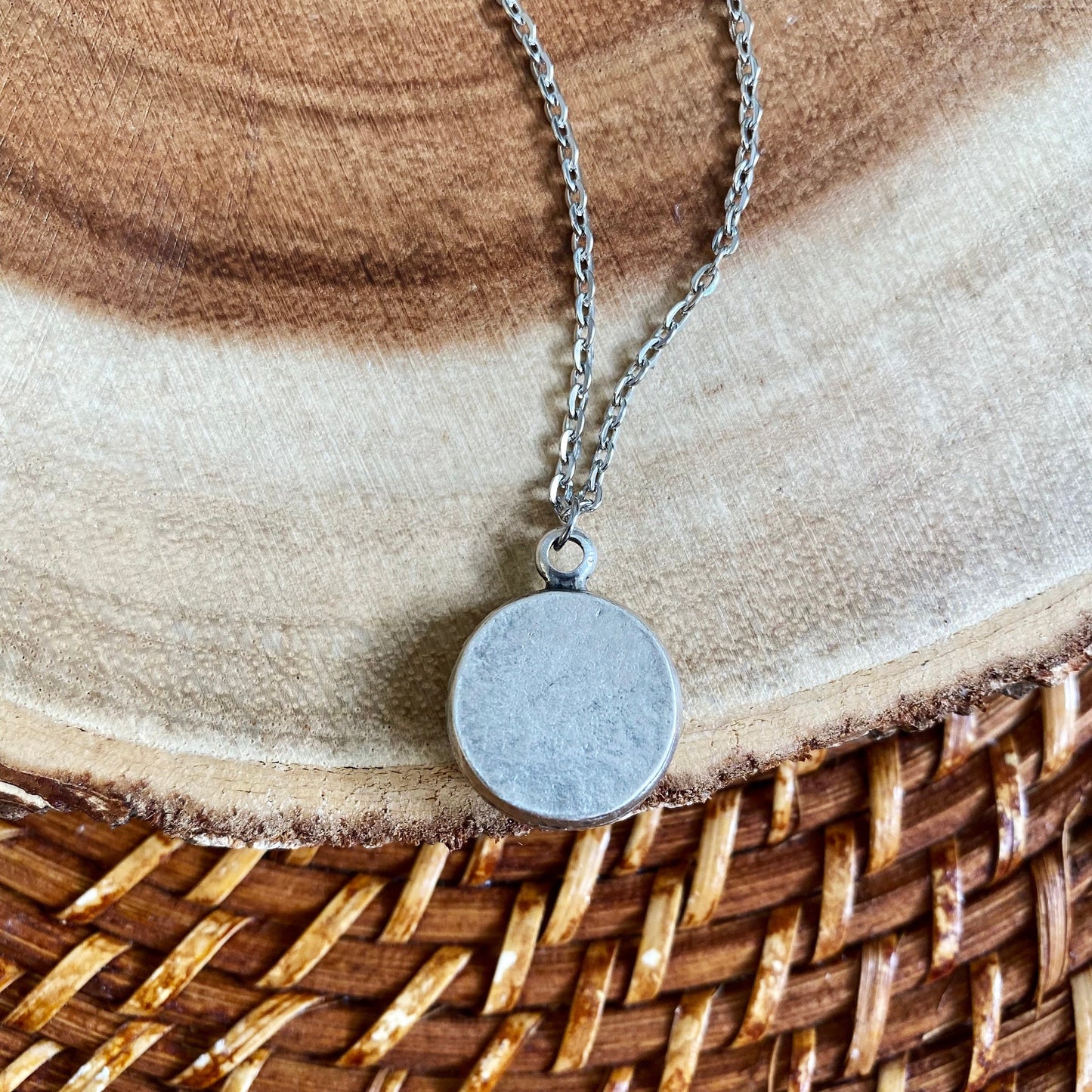 Full Moon Pendant Necklace