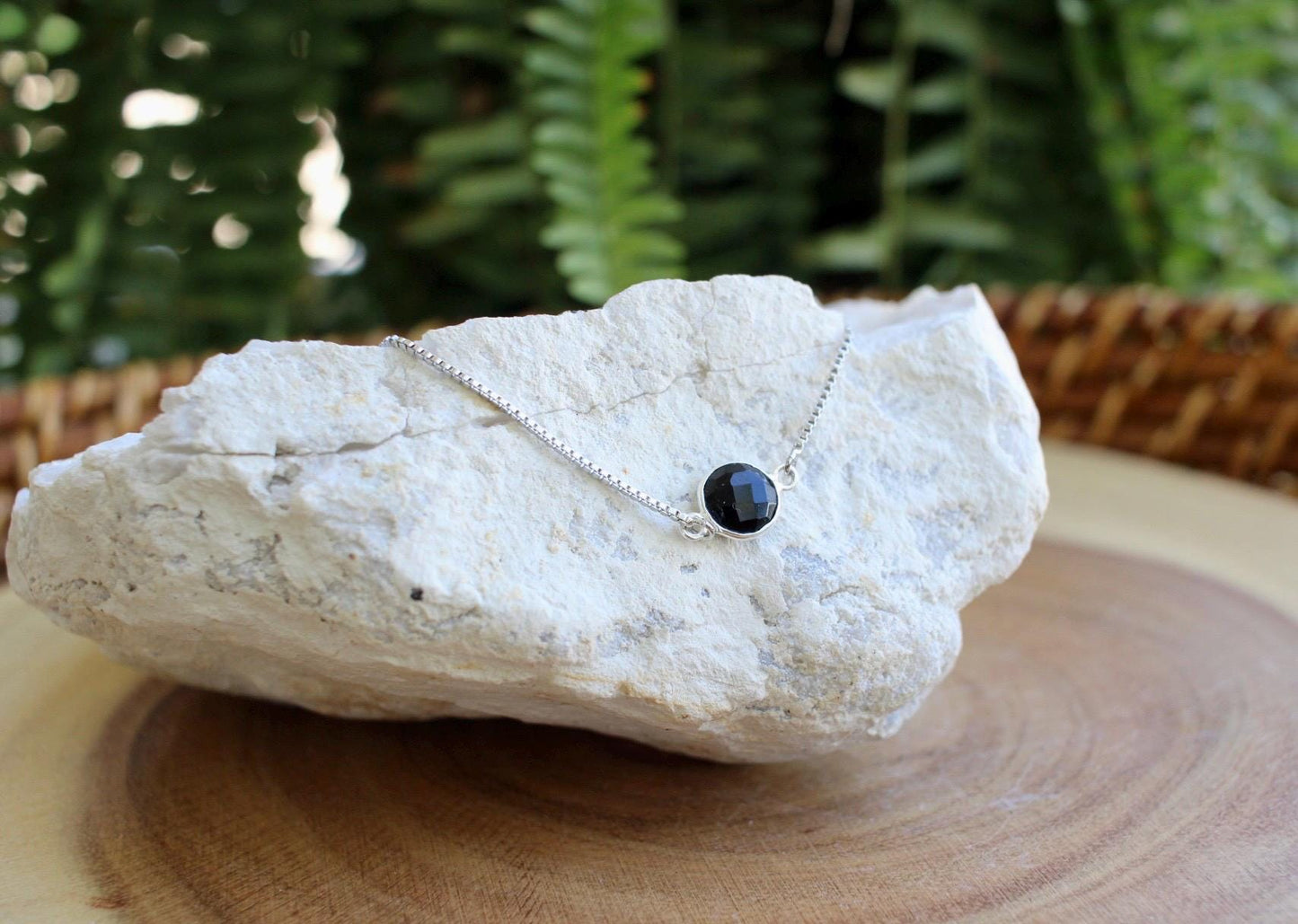 Black Onyx Silver Bracelet