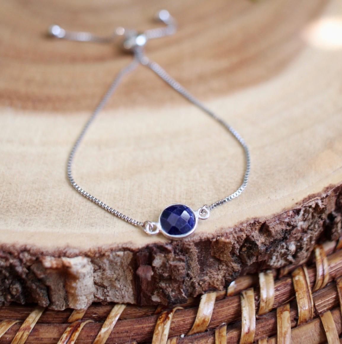 Sapphire Silver Bracelet