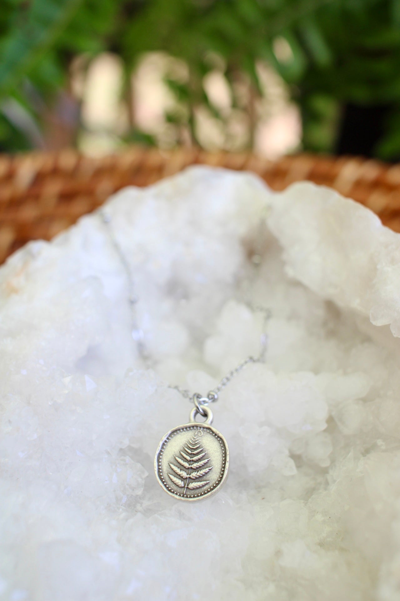 Dainty Fern Charm Necklace