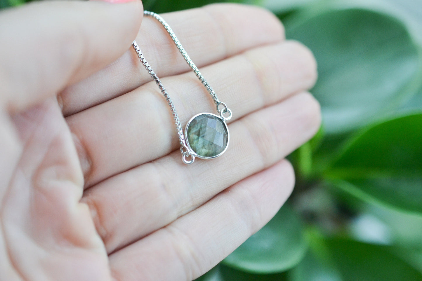 Silver Labradorite Bracelet