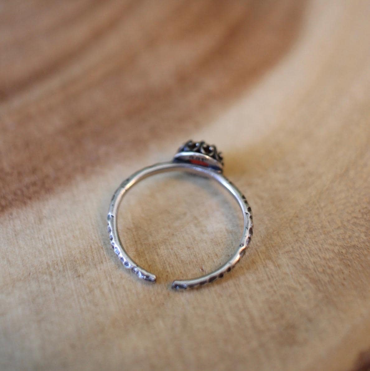 Garnet Dainty Ring