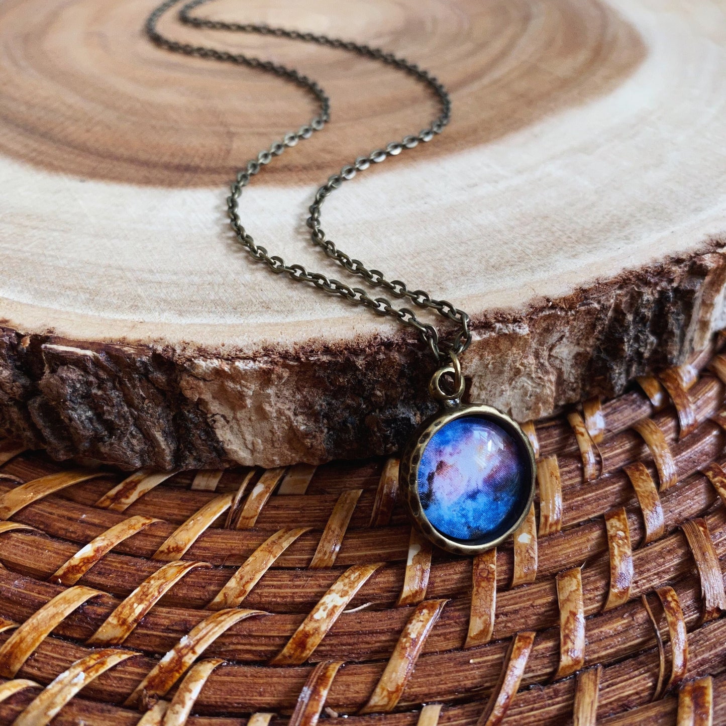 Dainty Galaxy Pendant Necklace