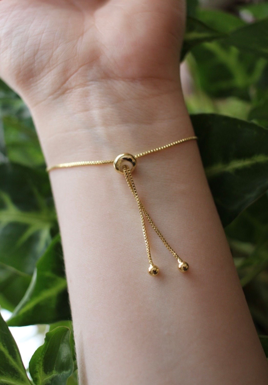 Gold Electroplated Labradorite Bracelet