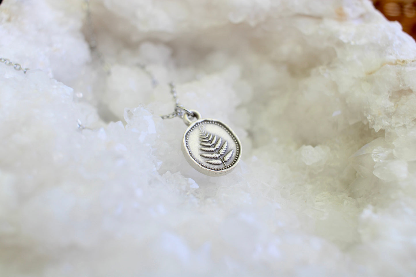 Dainty Fern Charm Necklace
