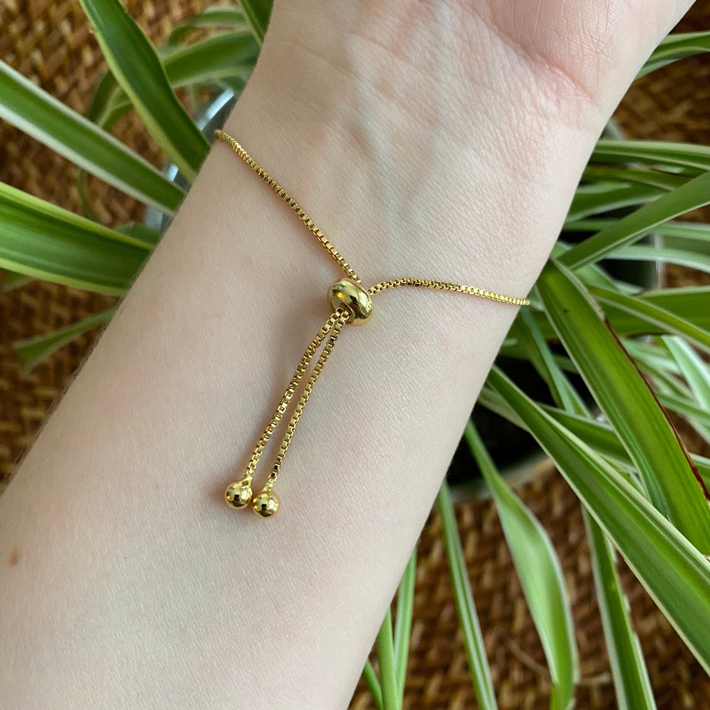 Black Onyx Gold Plated Bracelet
