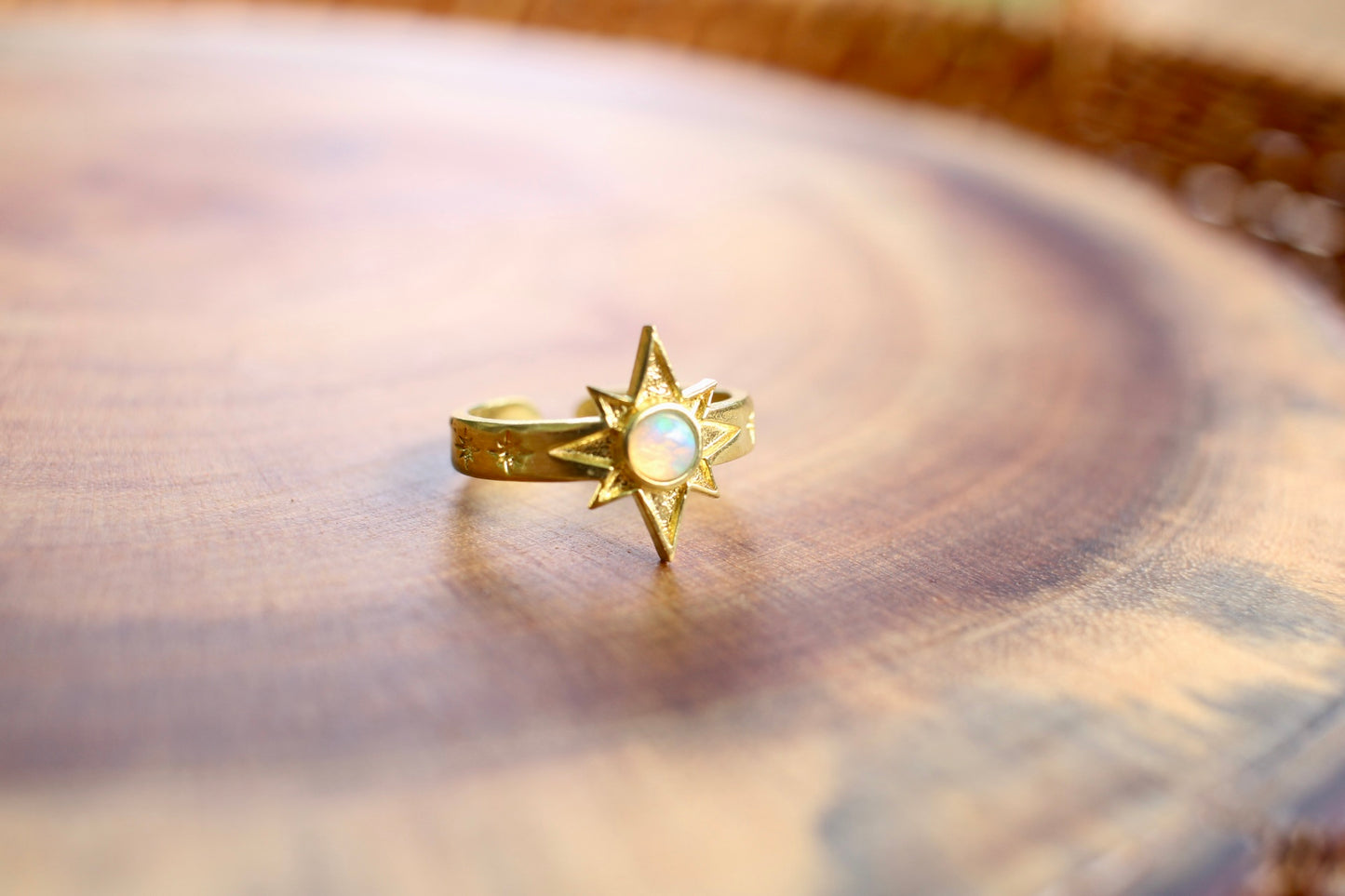 Opal Star Ring