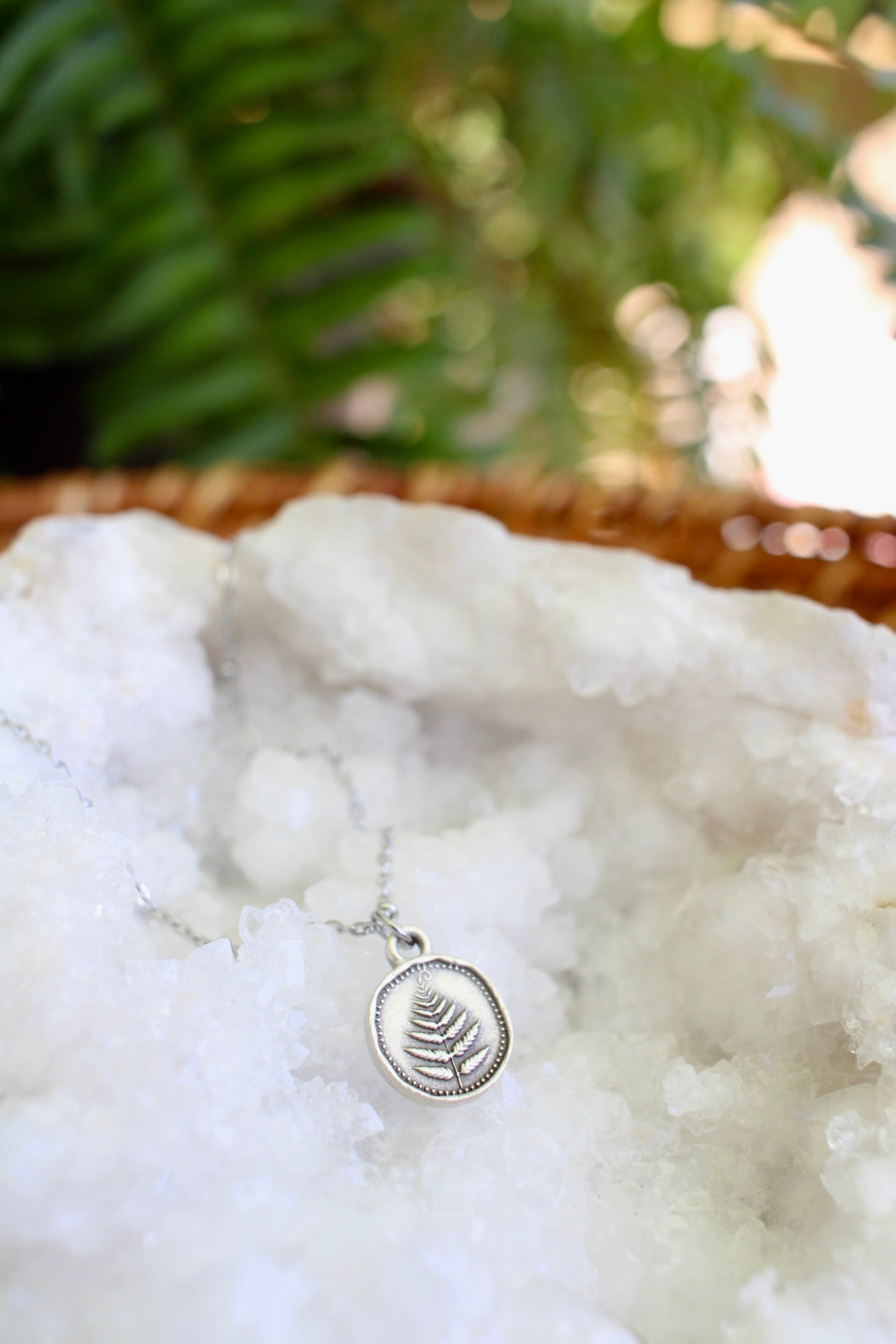 Dainty Fern Charm Necklace