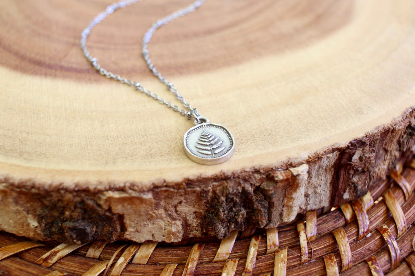 Dainty Fern Charm Necklace