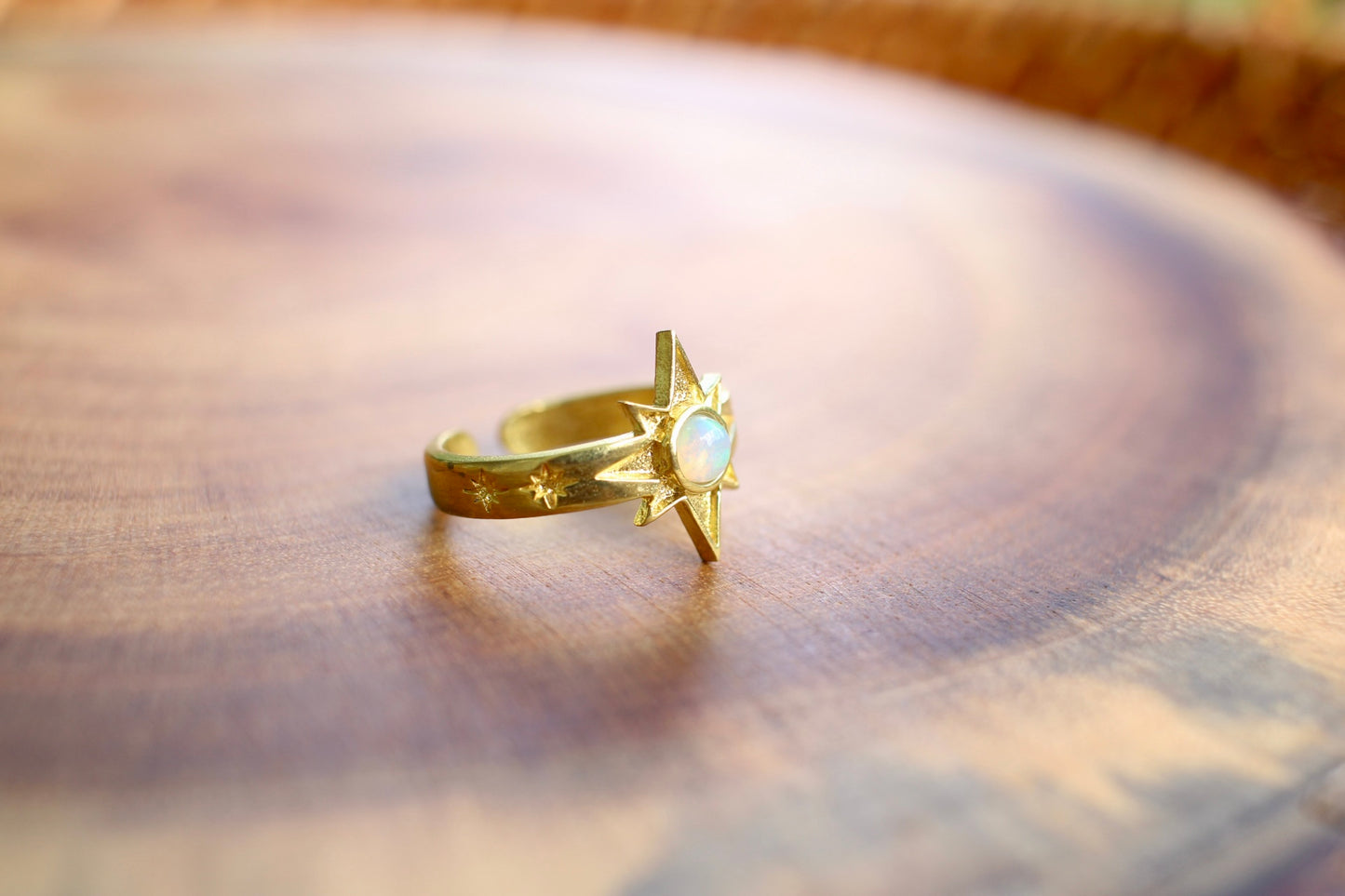 Opal Star Ring