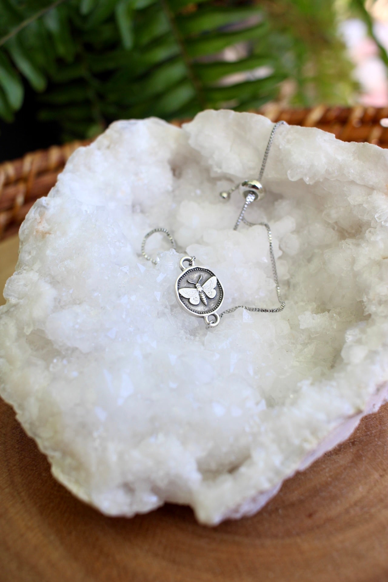 Dainty Moth Bracelet