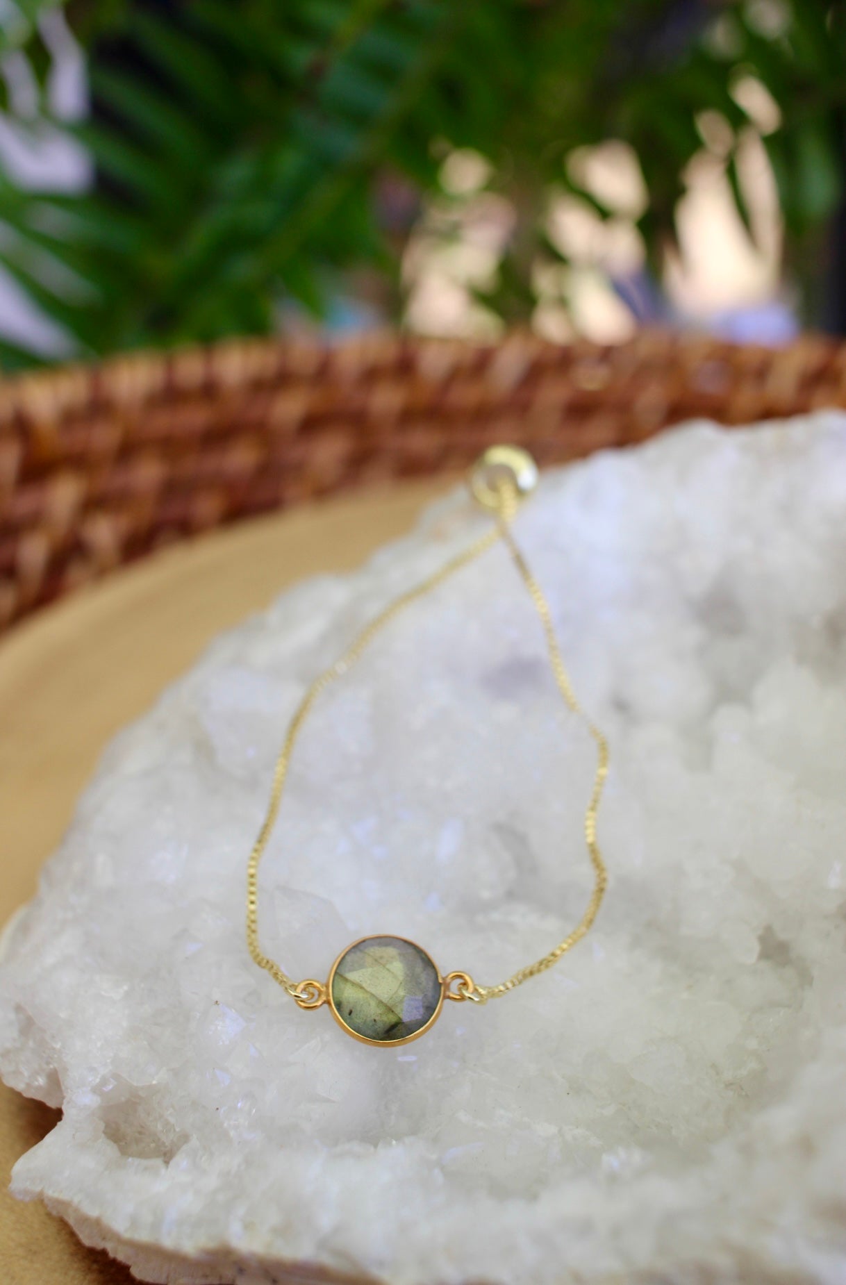 Gold Labradorite Bracelet