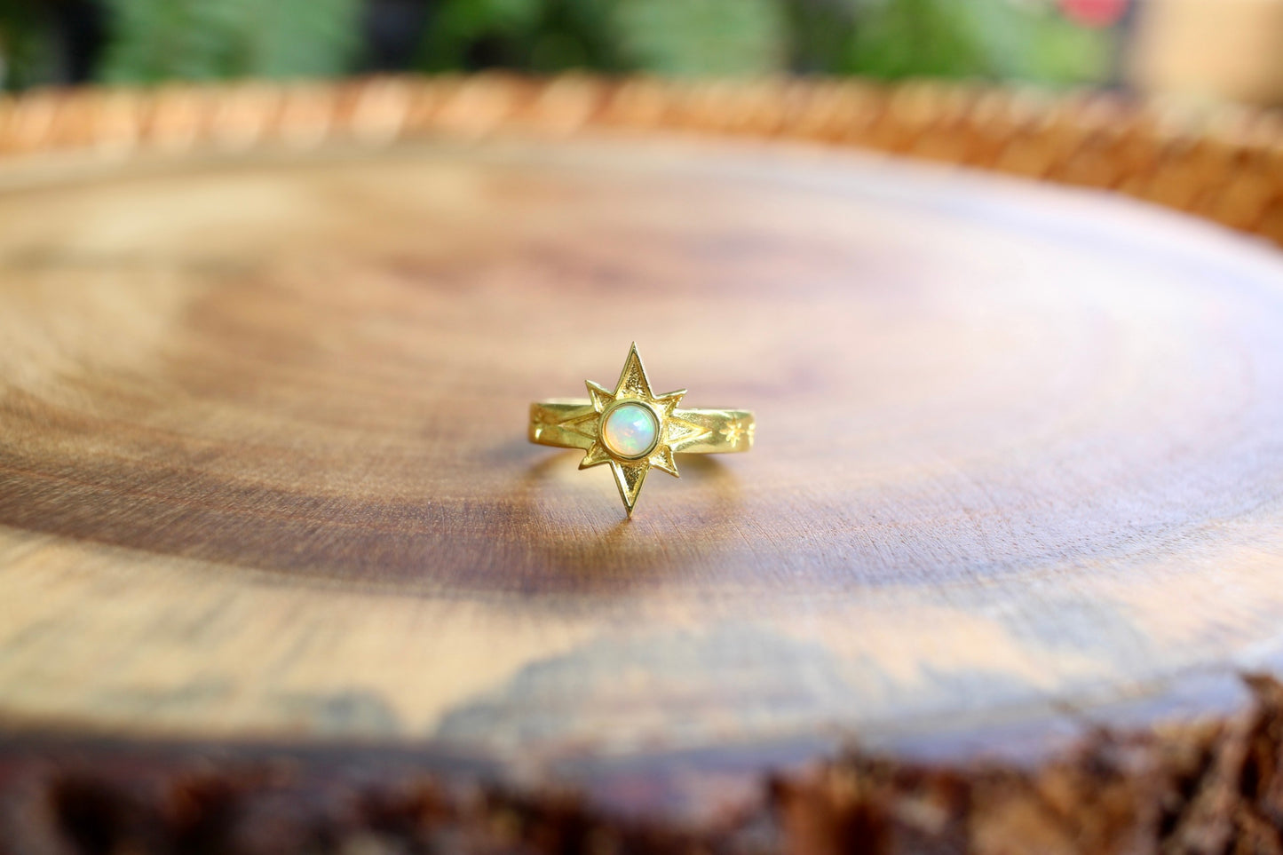 Opal Star Ring